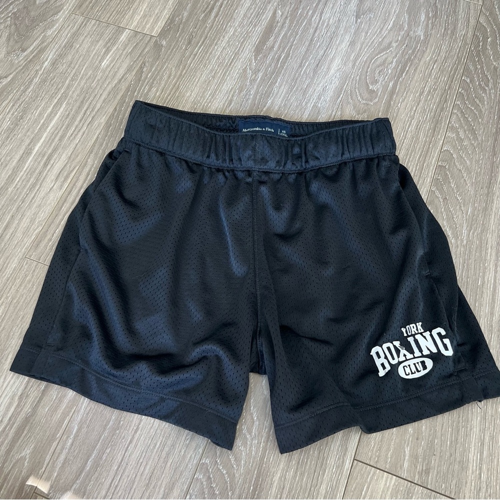 XS Black Abercrombie & Fitch Athletic Shorts